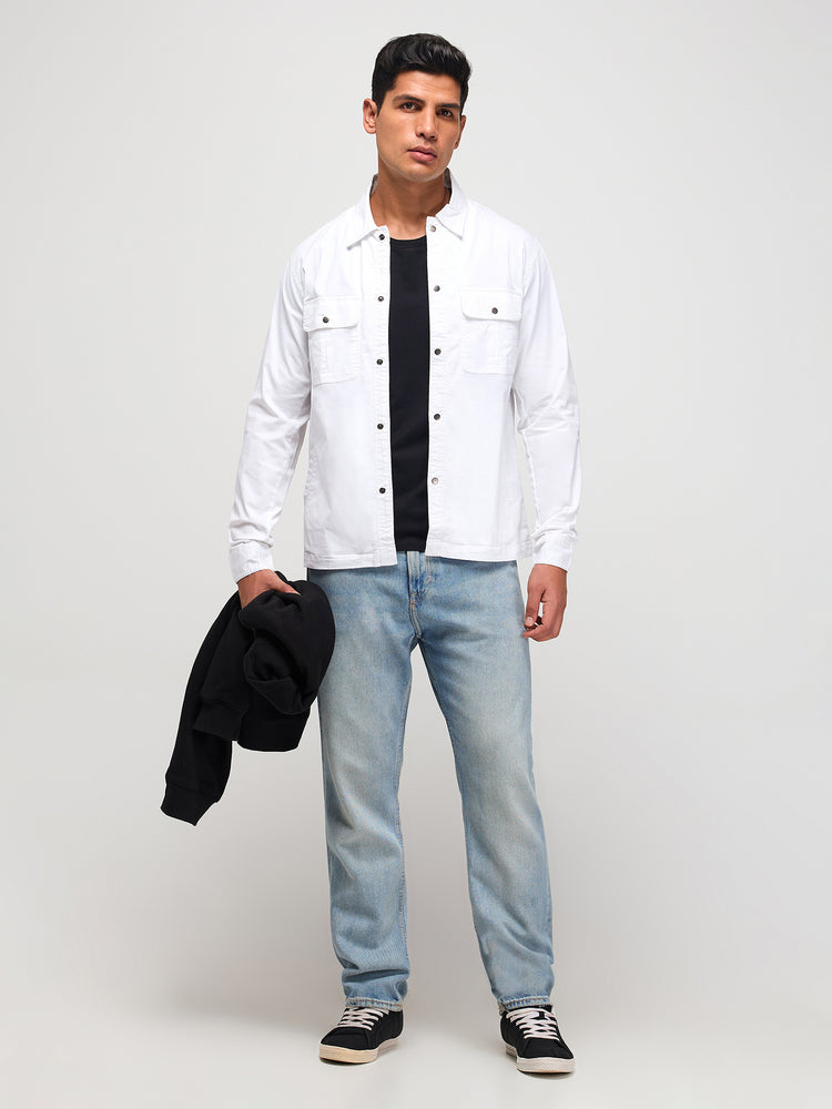 Double Pocket Twill Over Shirt