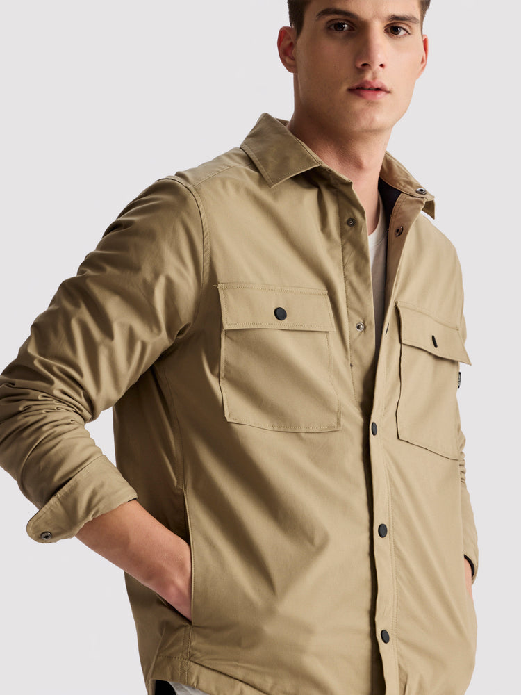 Khaki Solid Shacket