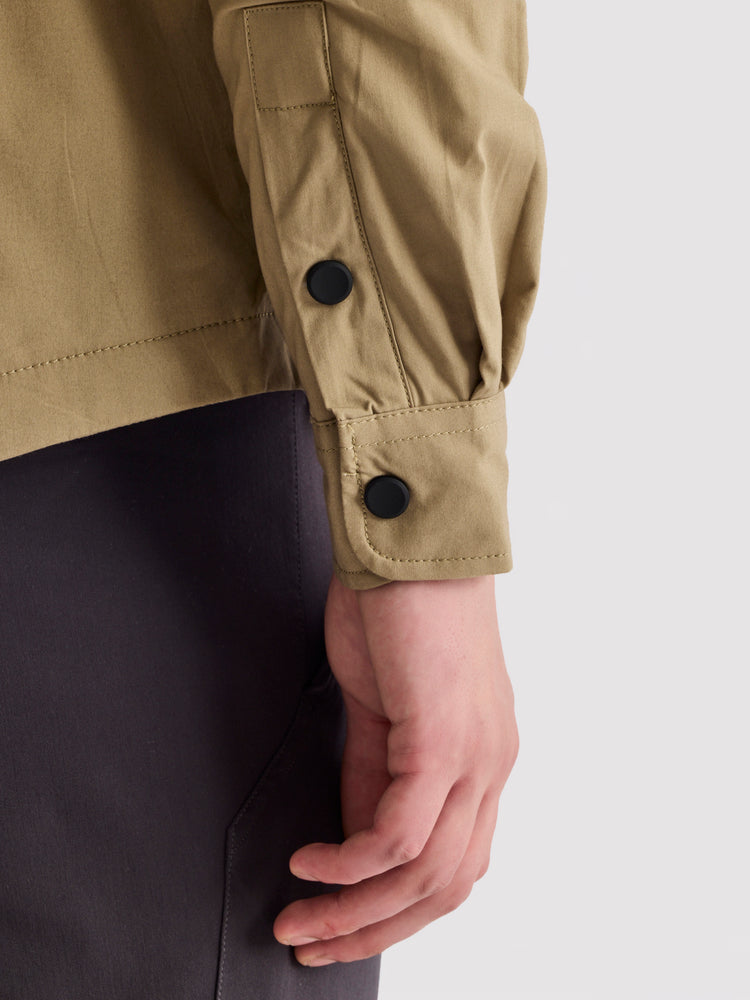 Khaki Solid Shacket