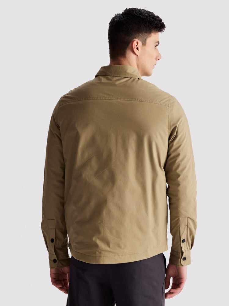 Khaki Solid Shacket