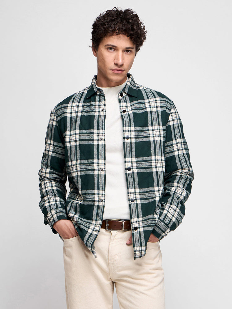 Quilted Checked Over Shirt