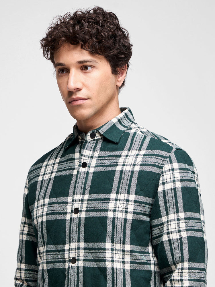 Quilted Checked Over Shirt
