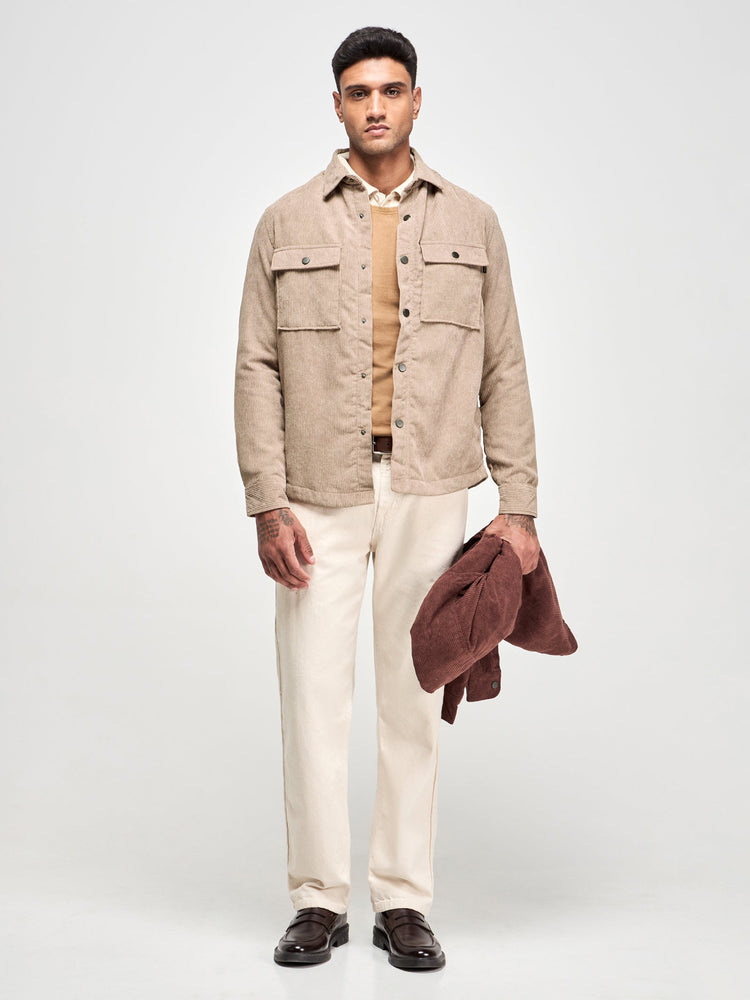 Corduroy Padded Over Shirt