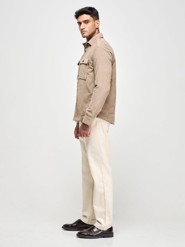 Corduroy Padded Over Shirt