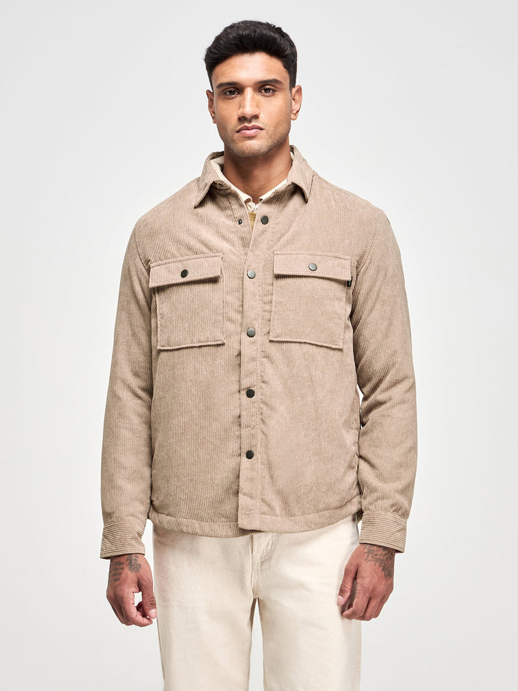 Corduroy Padded Over Shirt