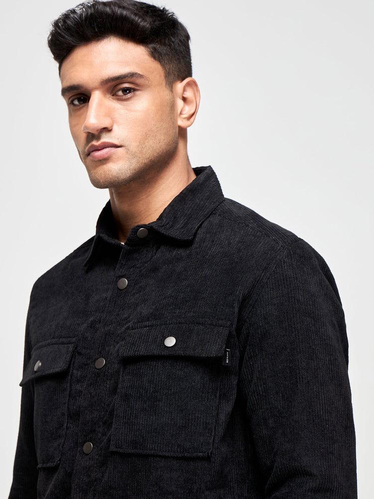 Corduroy Padded Over Shirt