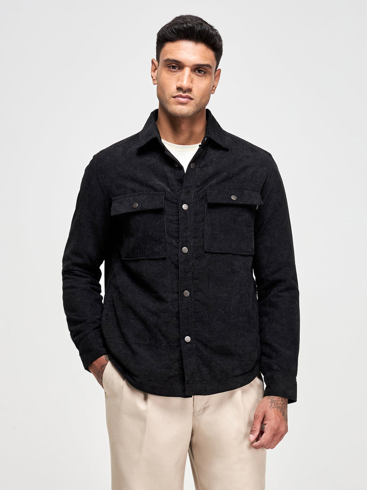Corduroy Padded Over Shirt