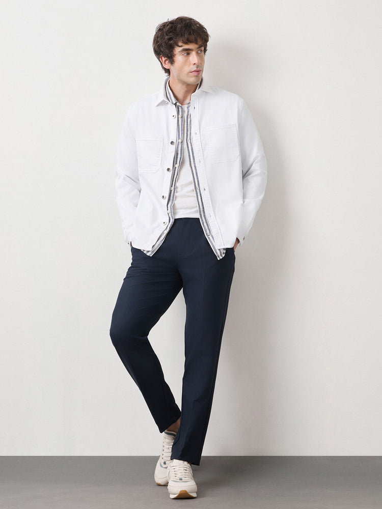 Double Pocket Cotton Stretch Overshirt
