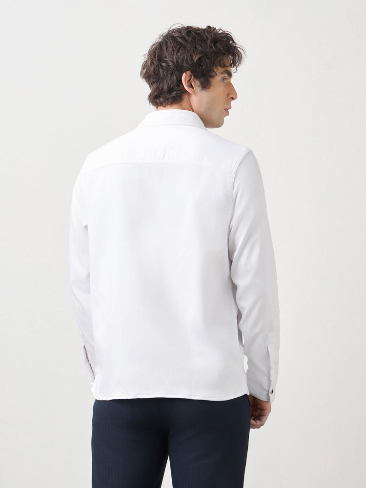 Double Pocket Cotton Stretch Overshirt