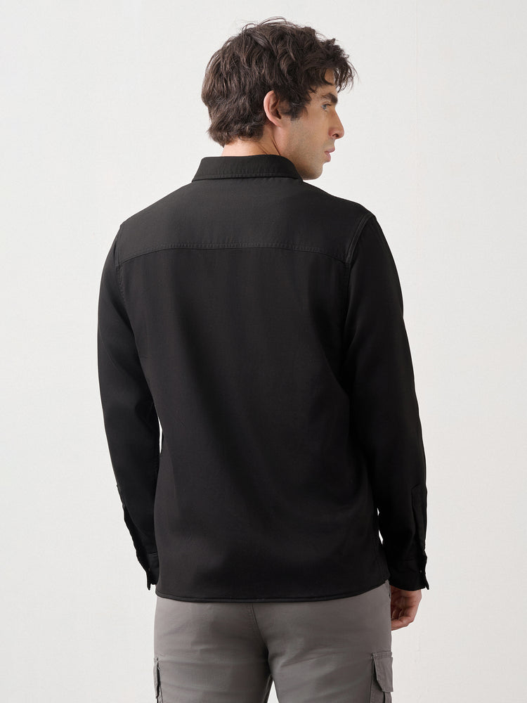 Double Pocket Cotton Stretch Overshirt
