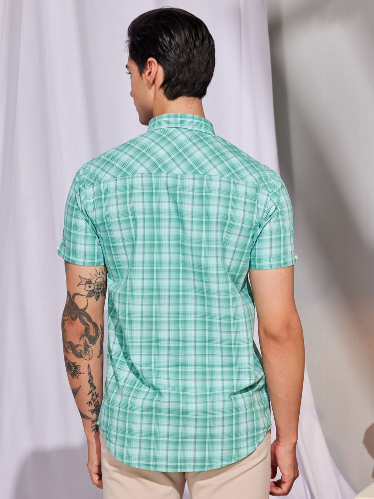 Green Checked Shirt