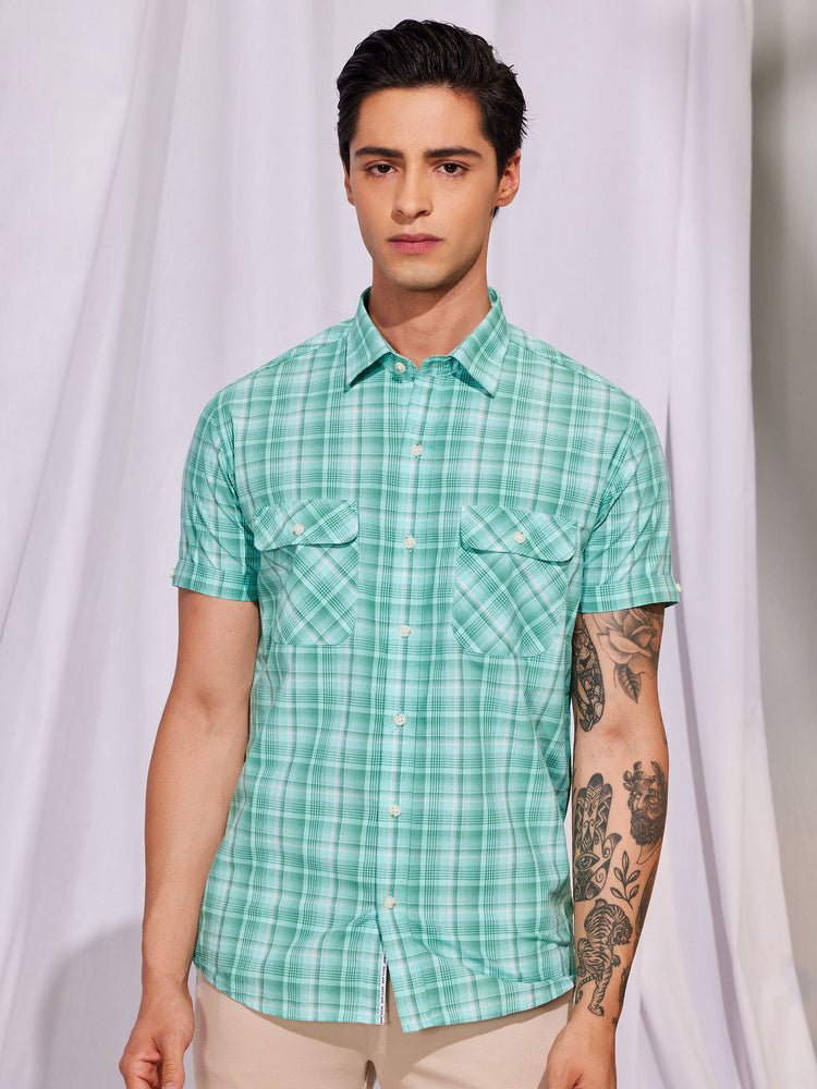 Green Checked Shirt