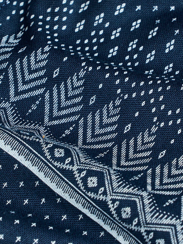 Navy Pure Cotton Printed Shirt