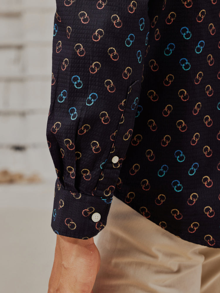 Black Printed Shirt