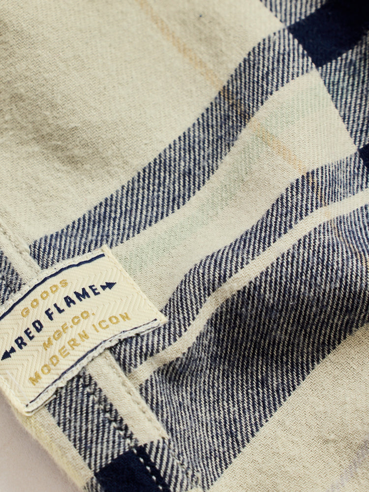 Grey Brushed Cotton Checked Shirt