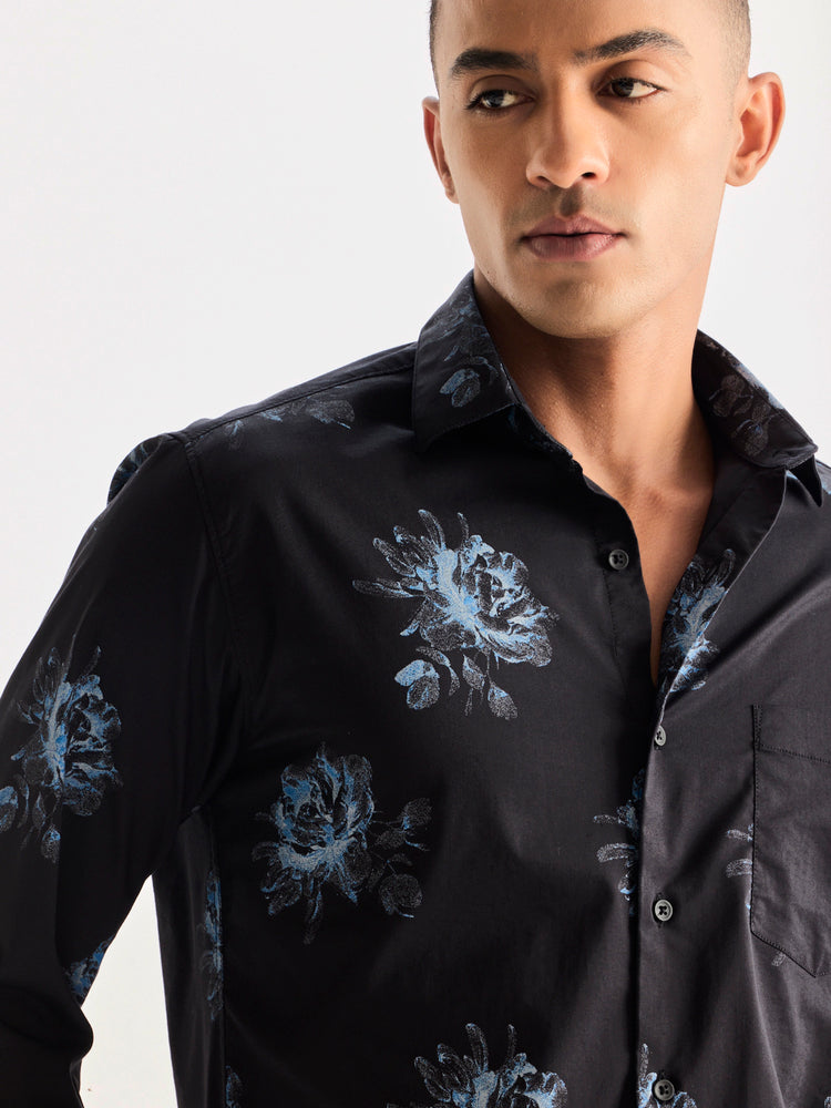 Black Printed Shirt