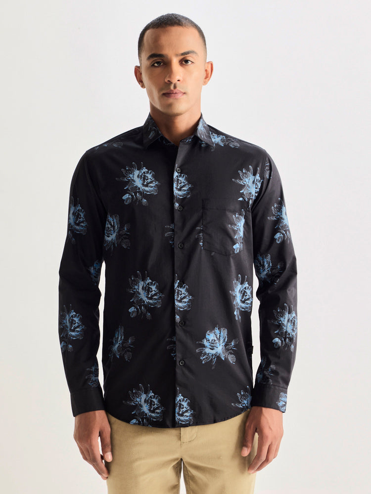 Black Printed Shirt