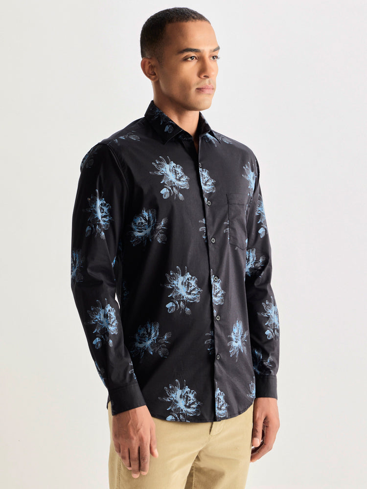 Black Printed Shirt