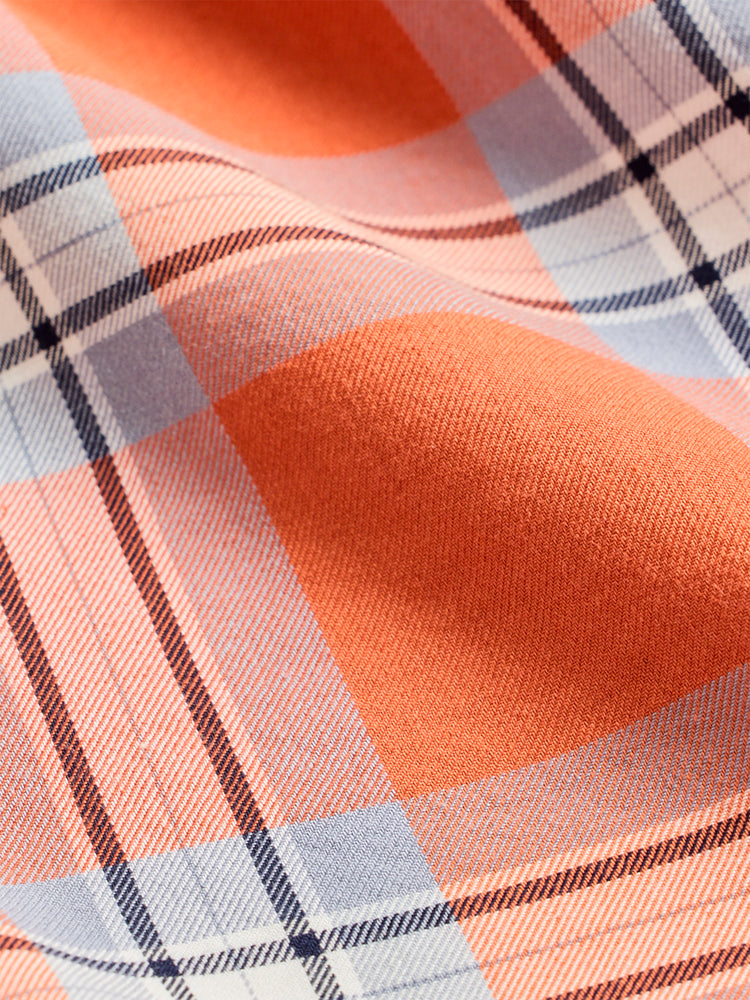 Orange Checked Shirt