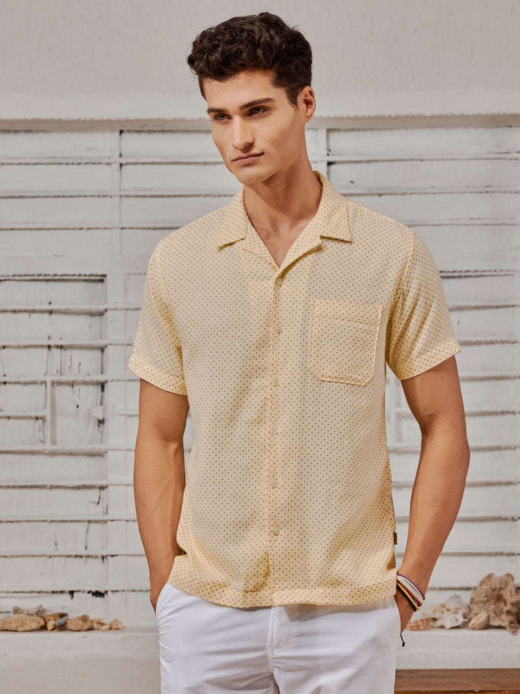 Yellow Printed Shirt