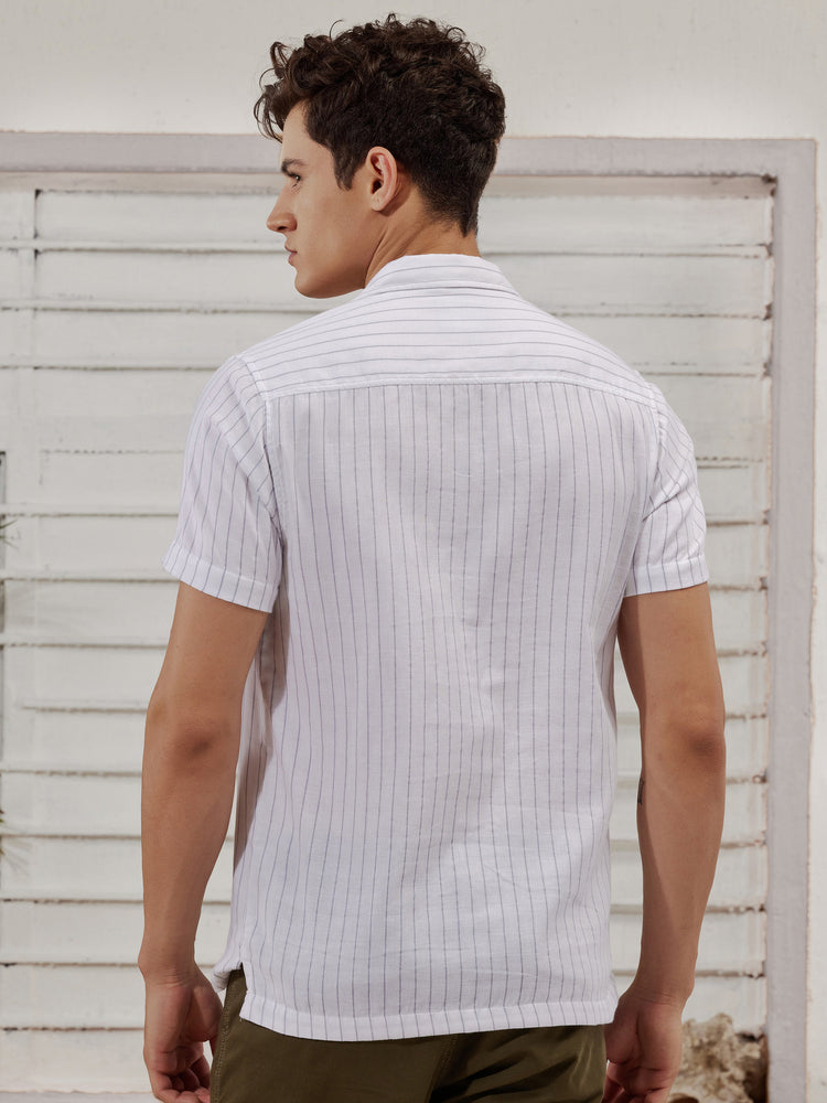 White Striped Shirt