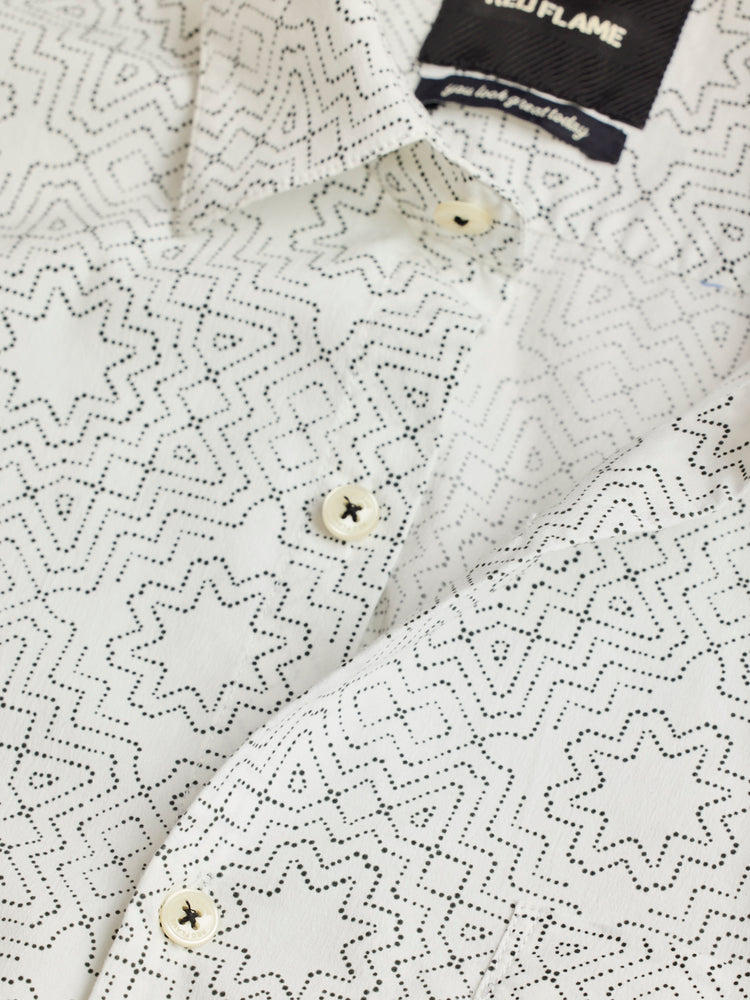White Printed Shirt