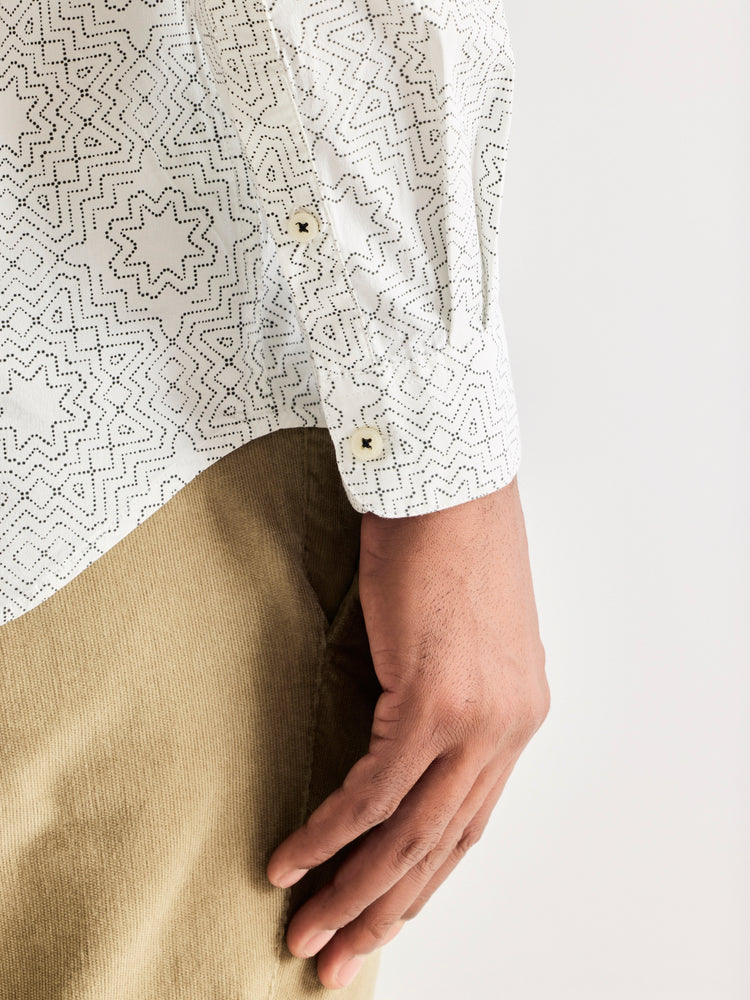 White Printed Shirt