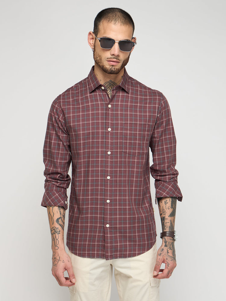 Checked Pure Cotton Shirt