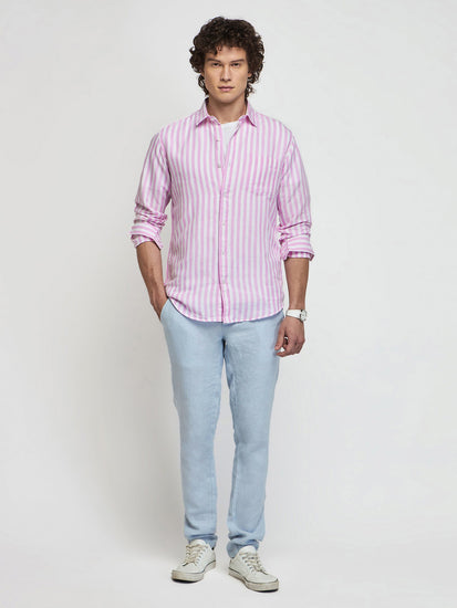 Striped Linen Cotton Shirt