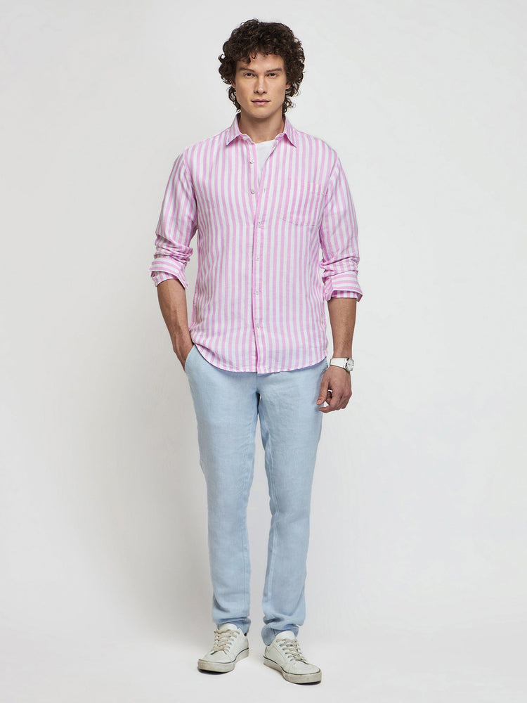 Striped Linen Cotton Shirt