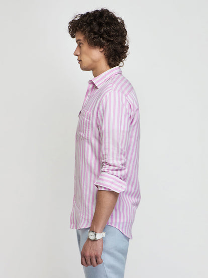 Striped Linen Cotton Shirt