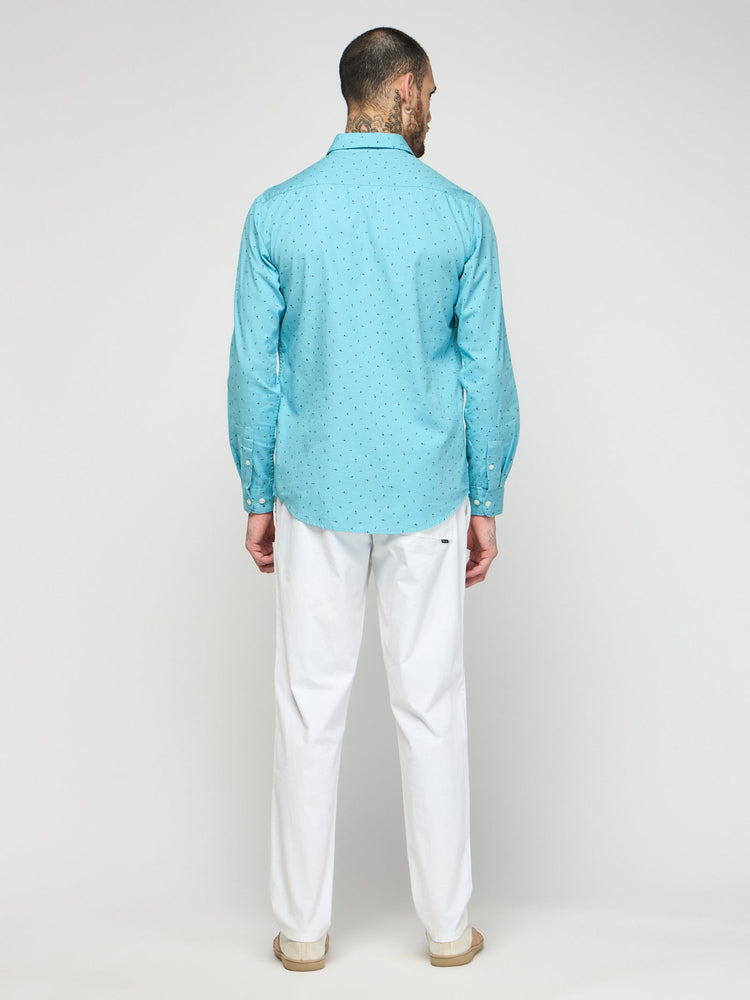 Micro Print Textured Shirt