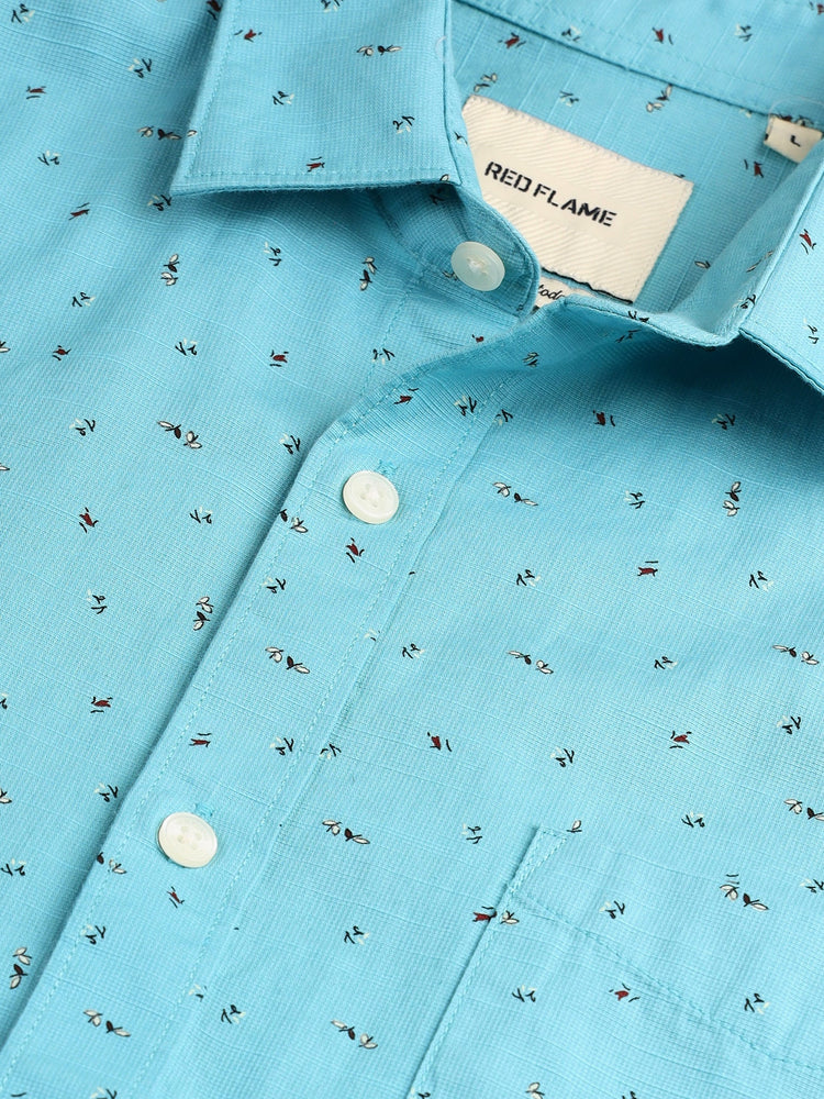 Micro Print Textured Shirt