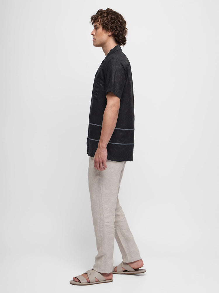 Burn-Out Cuban Collar Shirt