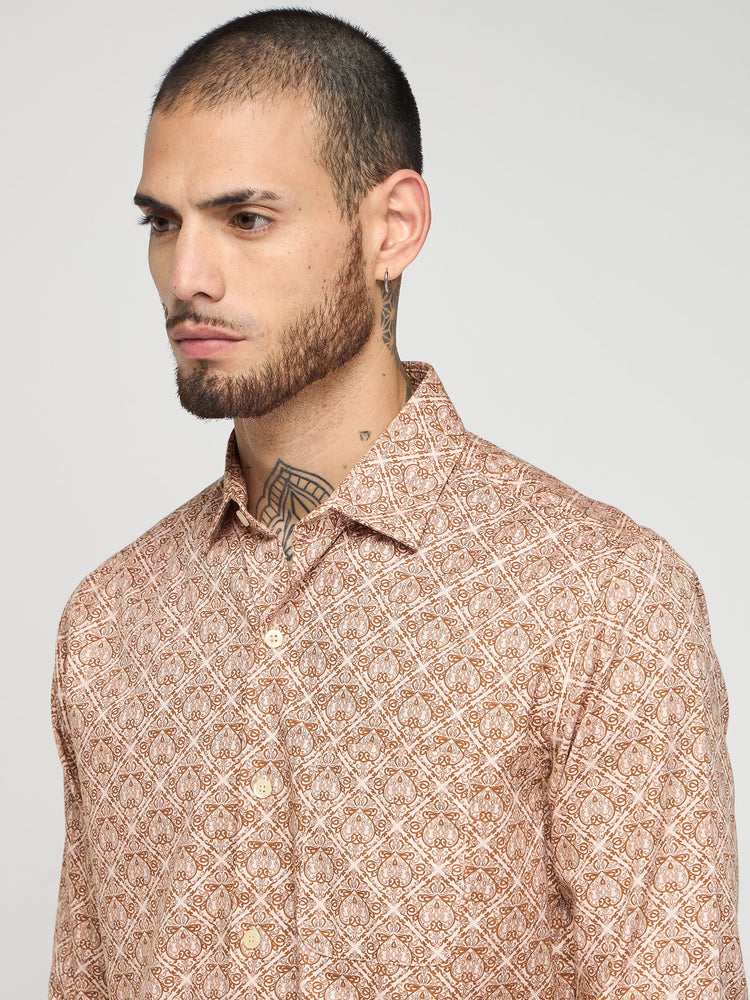 Geometric Print Pure Cotton Shirt