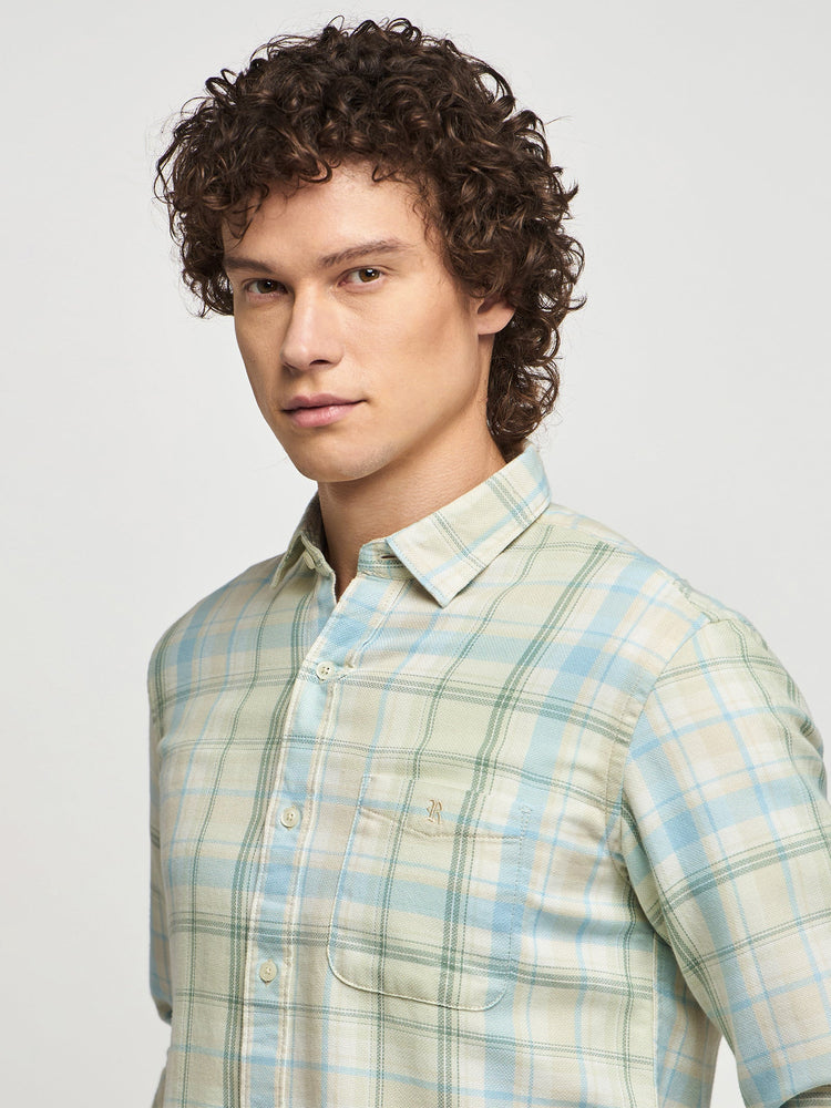 Checked Textured Shirt
