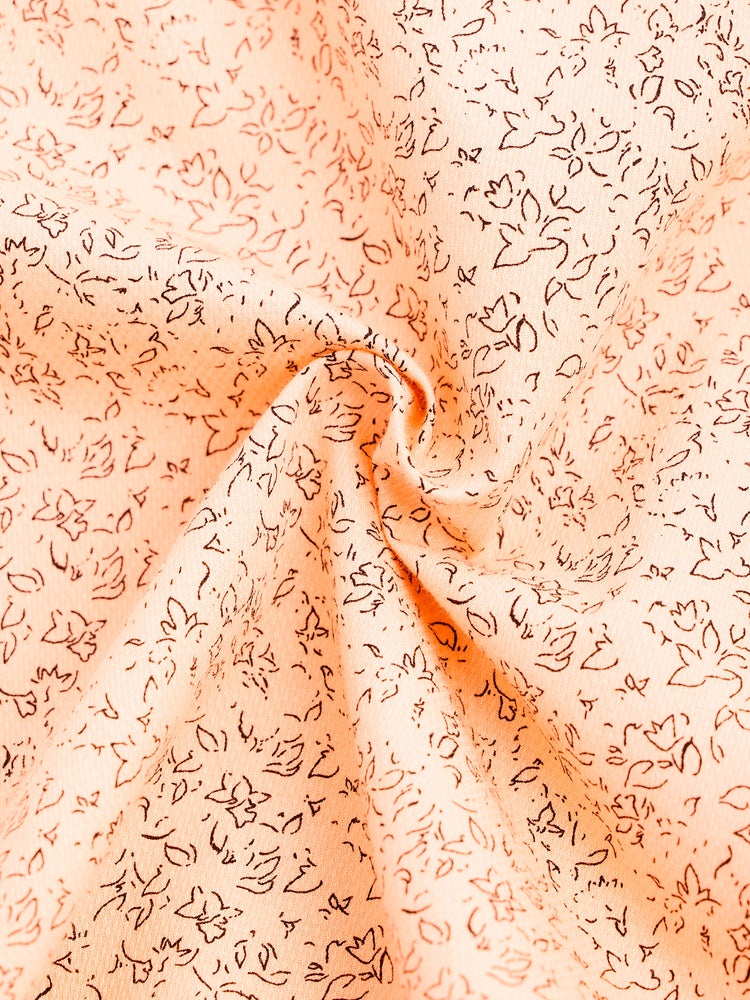 Orange Printed Shirt