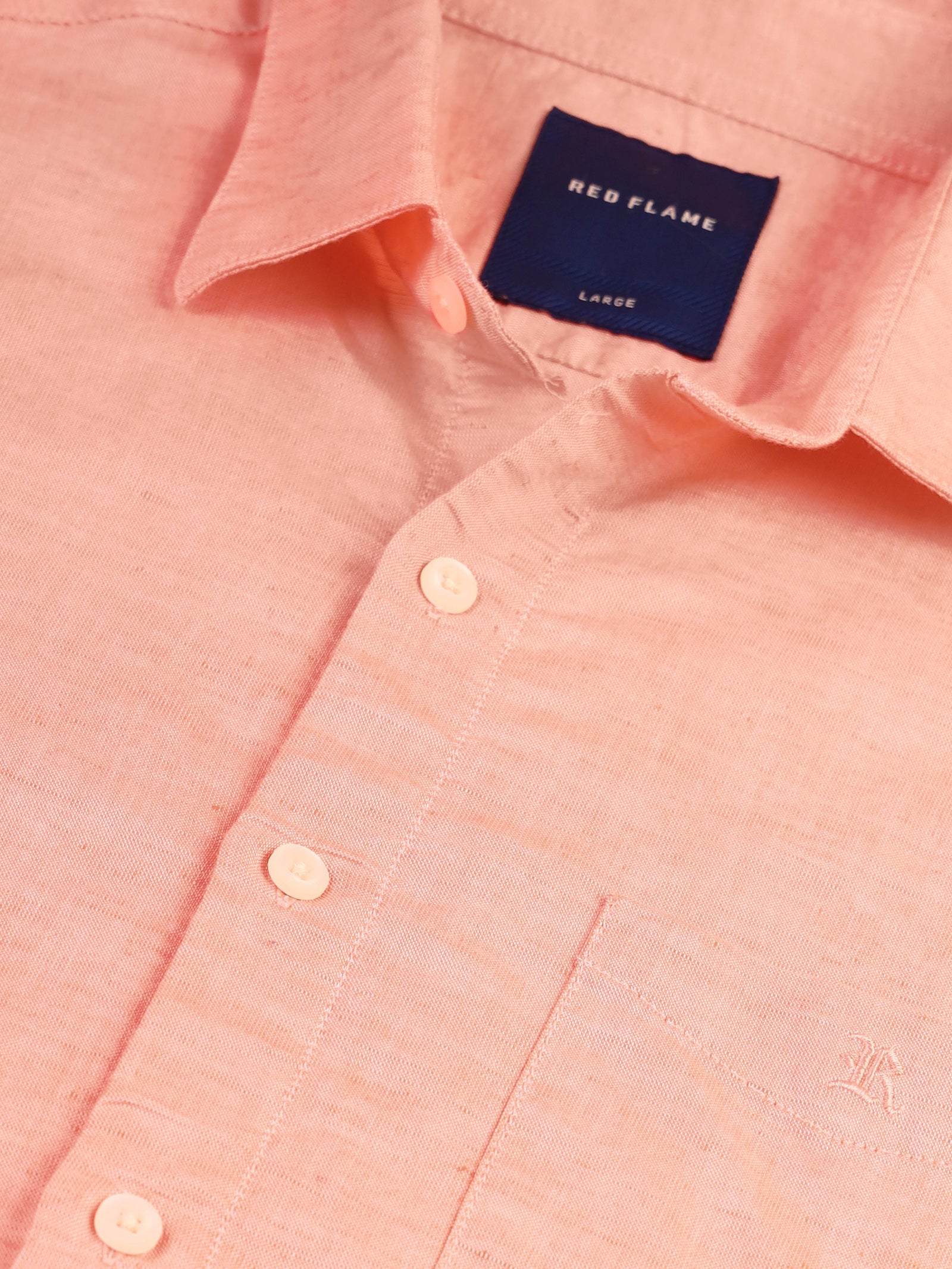 Linen Cotton Blend Oxford Shirt