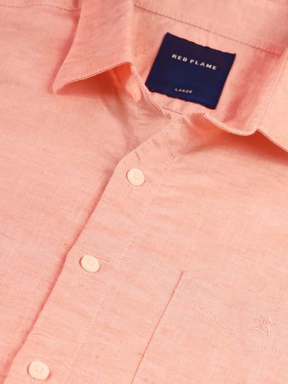 Linen Cotton Blend Oxford Shirt