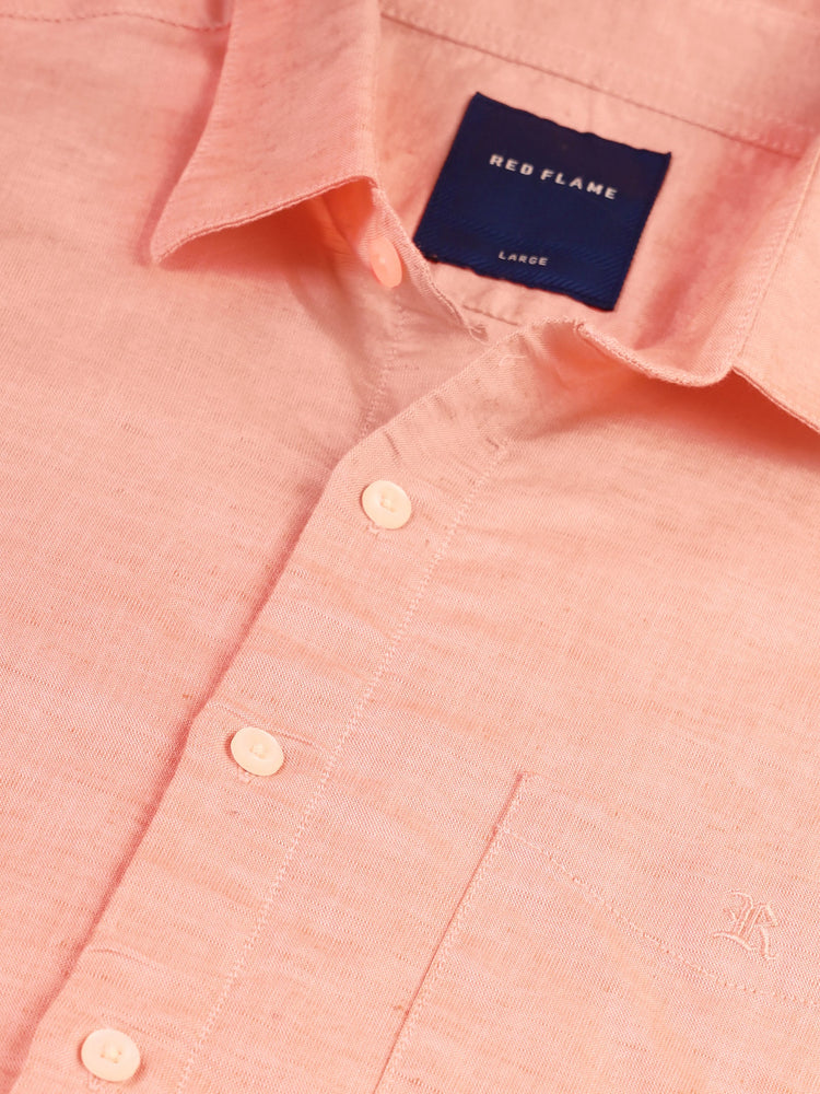 Linen Cotton Blend Oxford Shirt