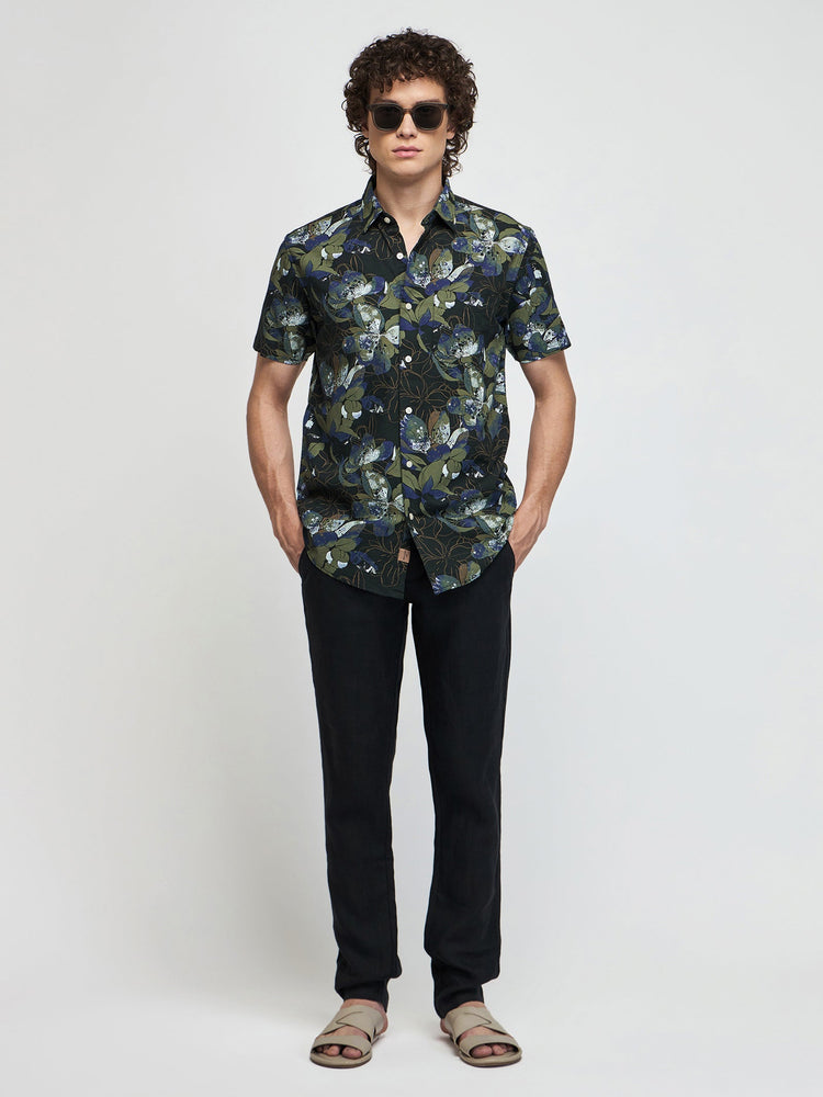 Floral Print Short Sleeve Shirt
