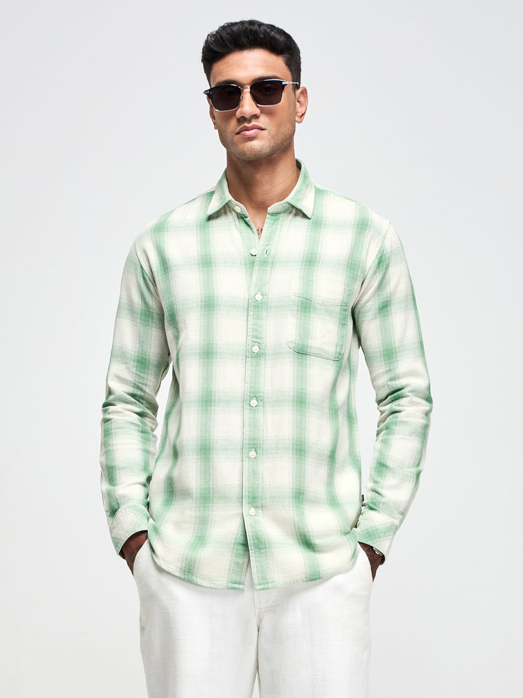Checked Textured Shirt