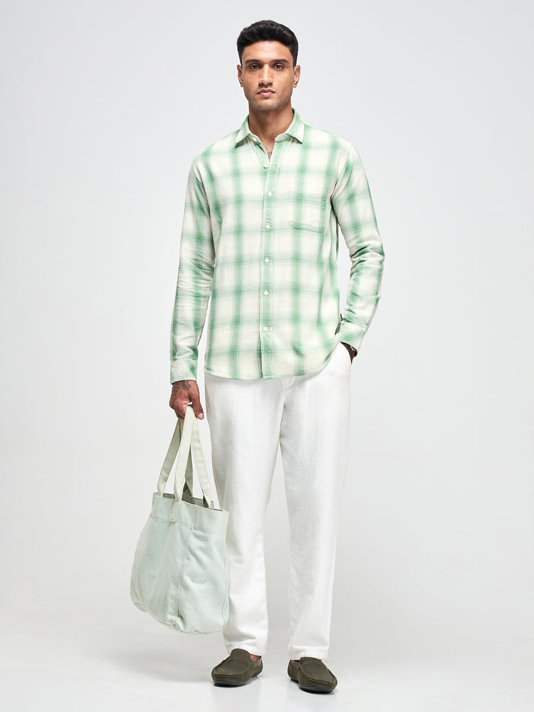 Checked Textured Shirt