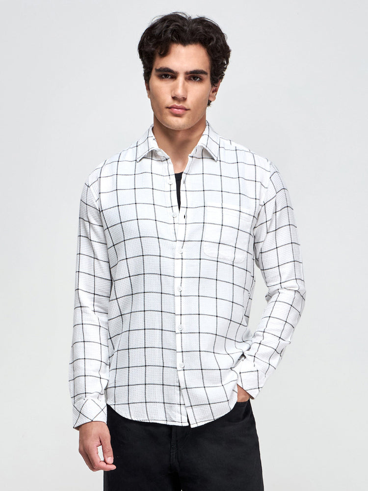Checked Textured Shirt