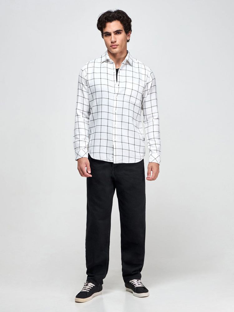 Checked Textured Shirt