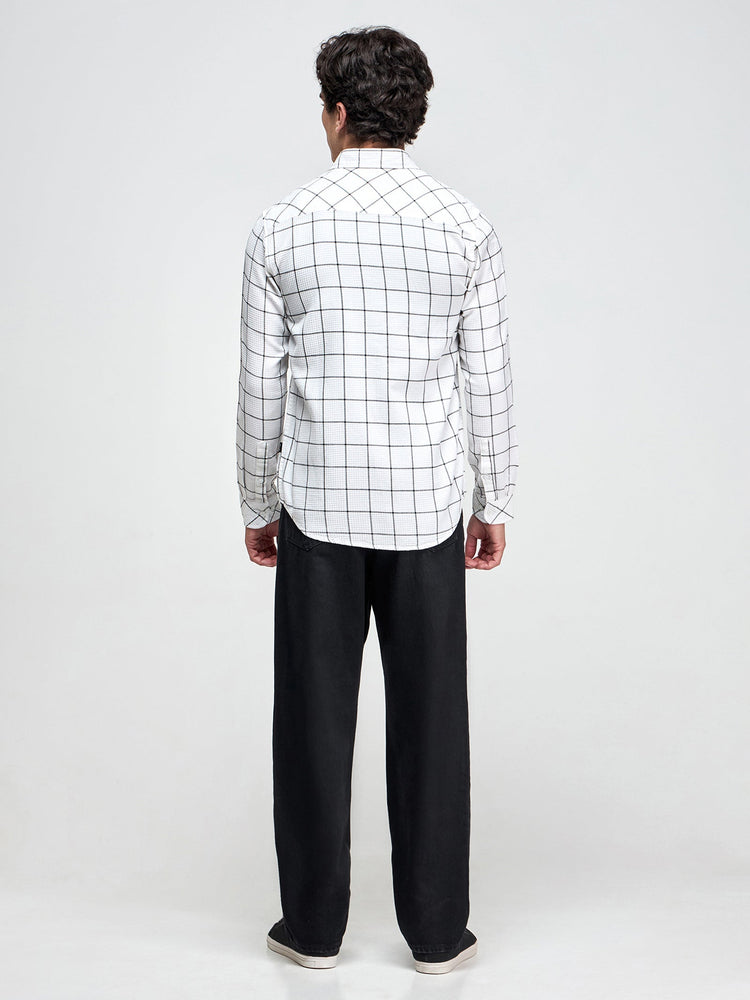 Checked Textured Shirt