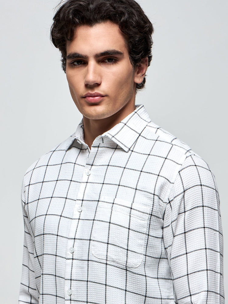 Checked Textured Shirt