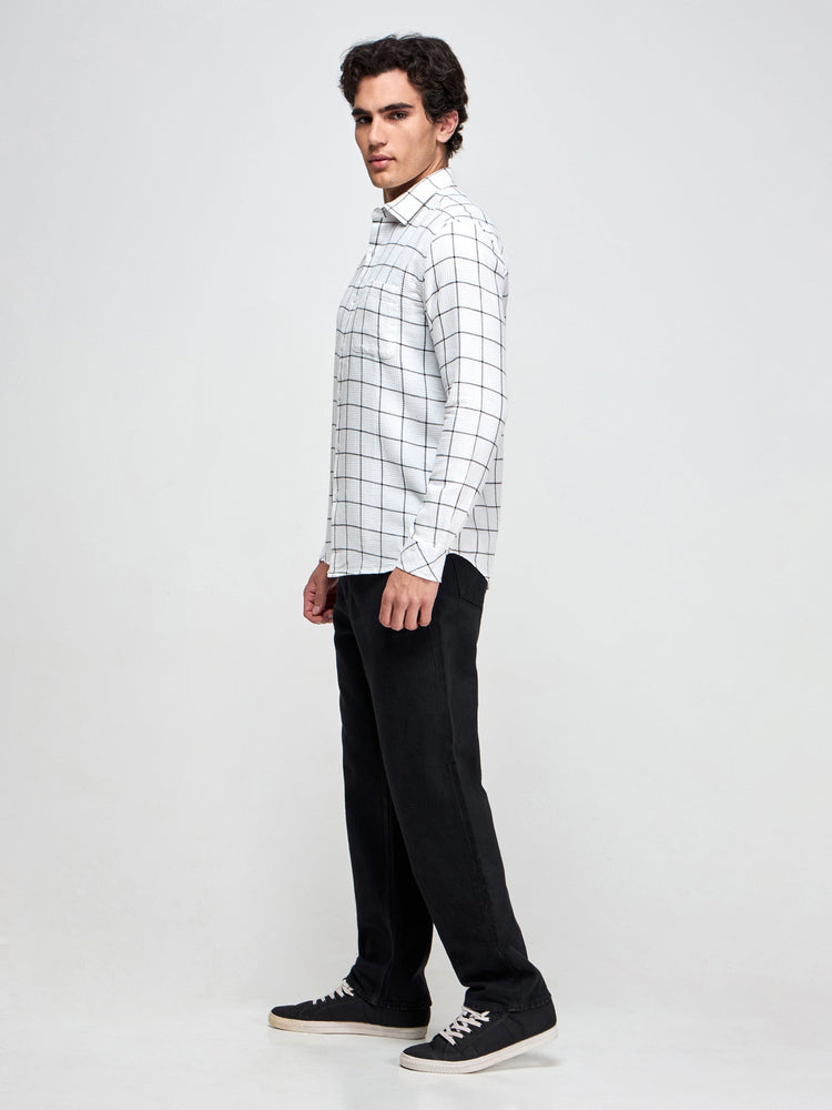 Checked Textured Shirt