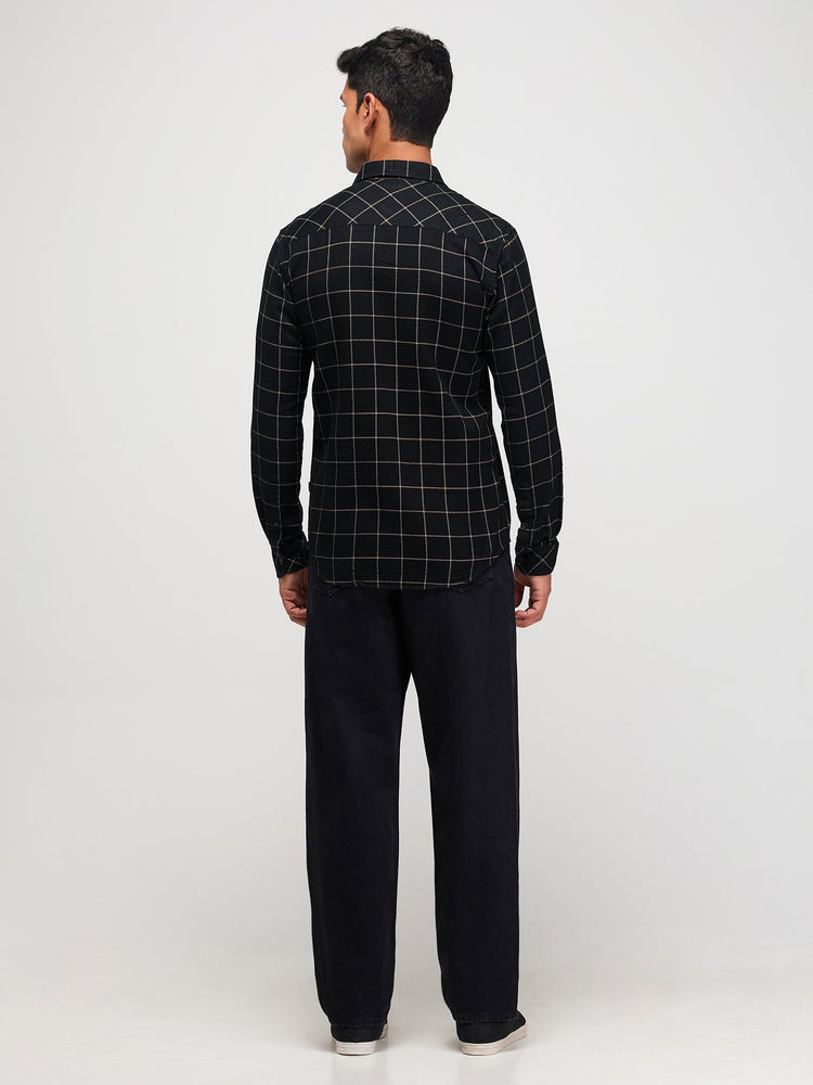 Checked Textured Shirt