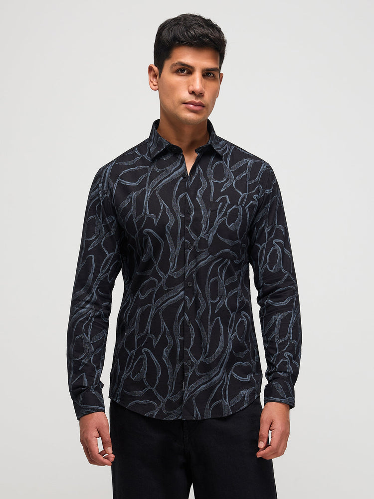 Abstract Print Shirt
